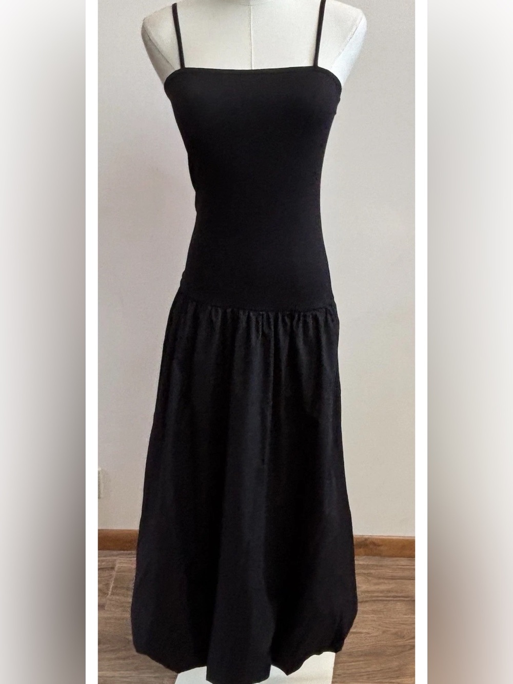 Good Luck Gem Black Bubble Hem Dress Medium